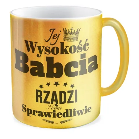 Kubek złoty dla BABCI Rządzi sprawiedliwie